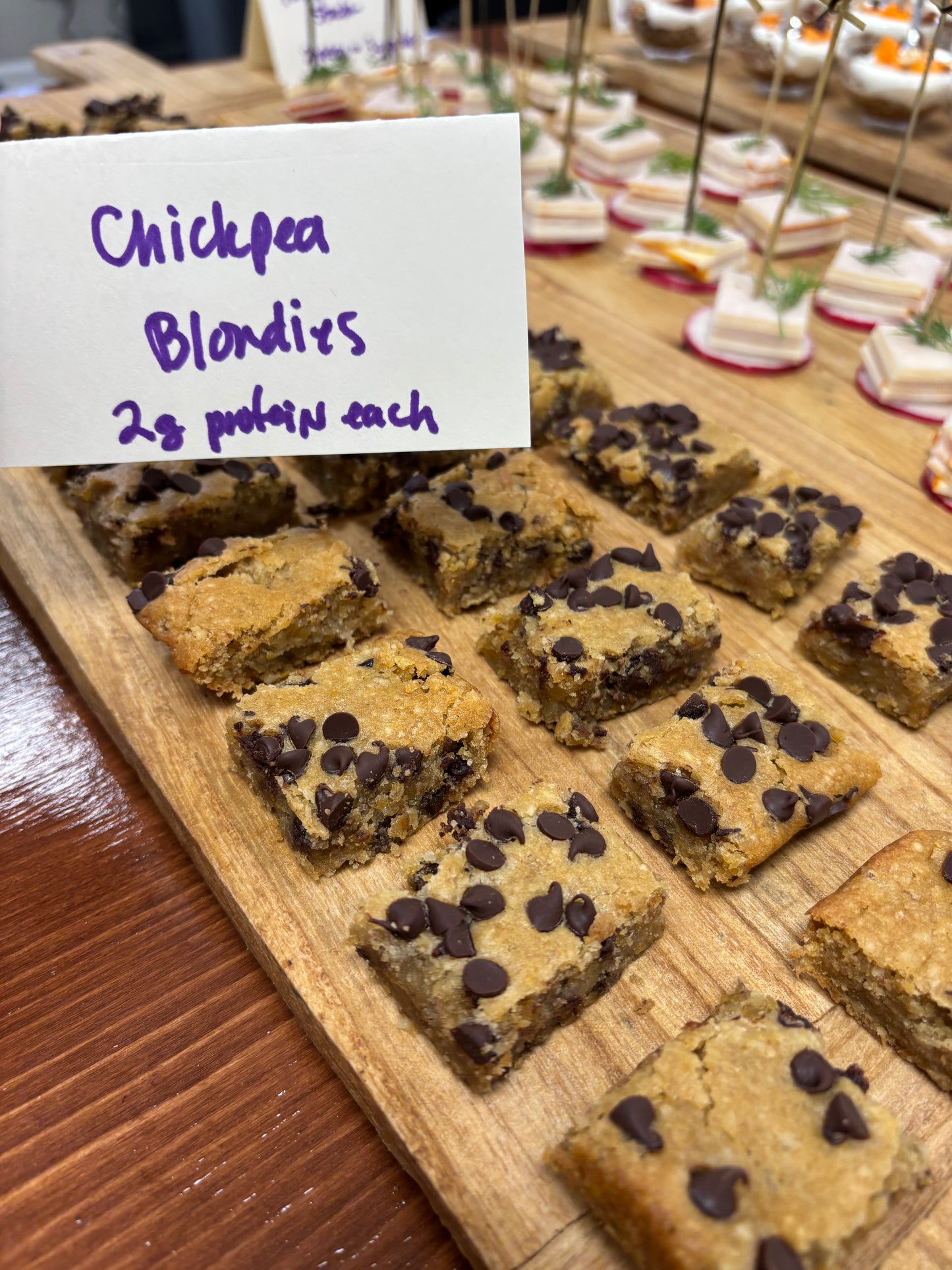 Chickpea-Maple Blondie